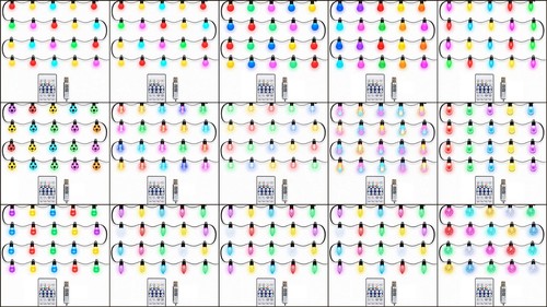 Rgb stringa led natale - rgb,